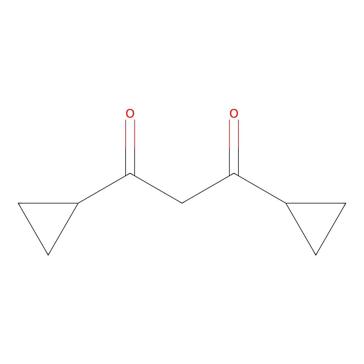 1,3-Dicyclopropylpropane-1,3-dione molecular structure, CAS 30923-64-9