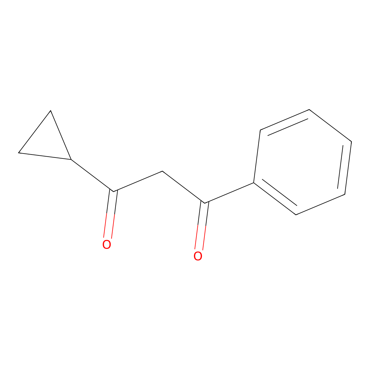 1-Cyclopropyl-3-phenylpropane-1,3-dione molecular structure, CAS 30923-65-0