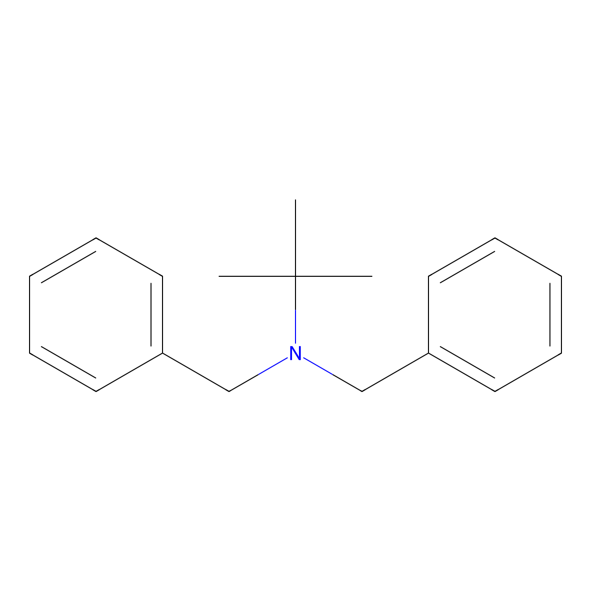 N-tert-Butyldibenzylamine molecular structure, CAS 30923-82-1