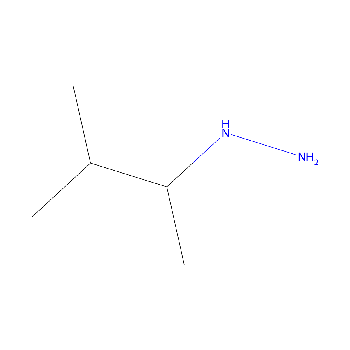 (3-Methylbutan-2-YL)hydrazine molecular structure, CAS 30924-08-4