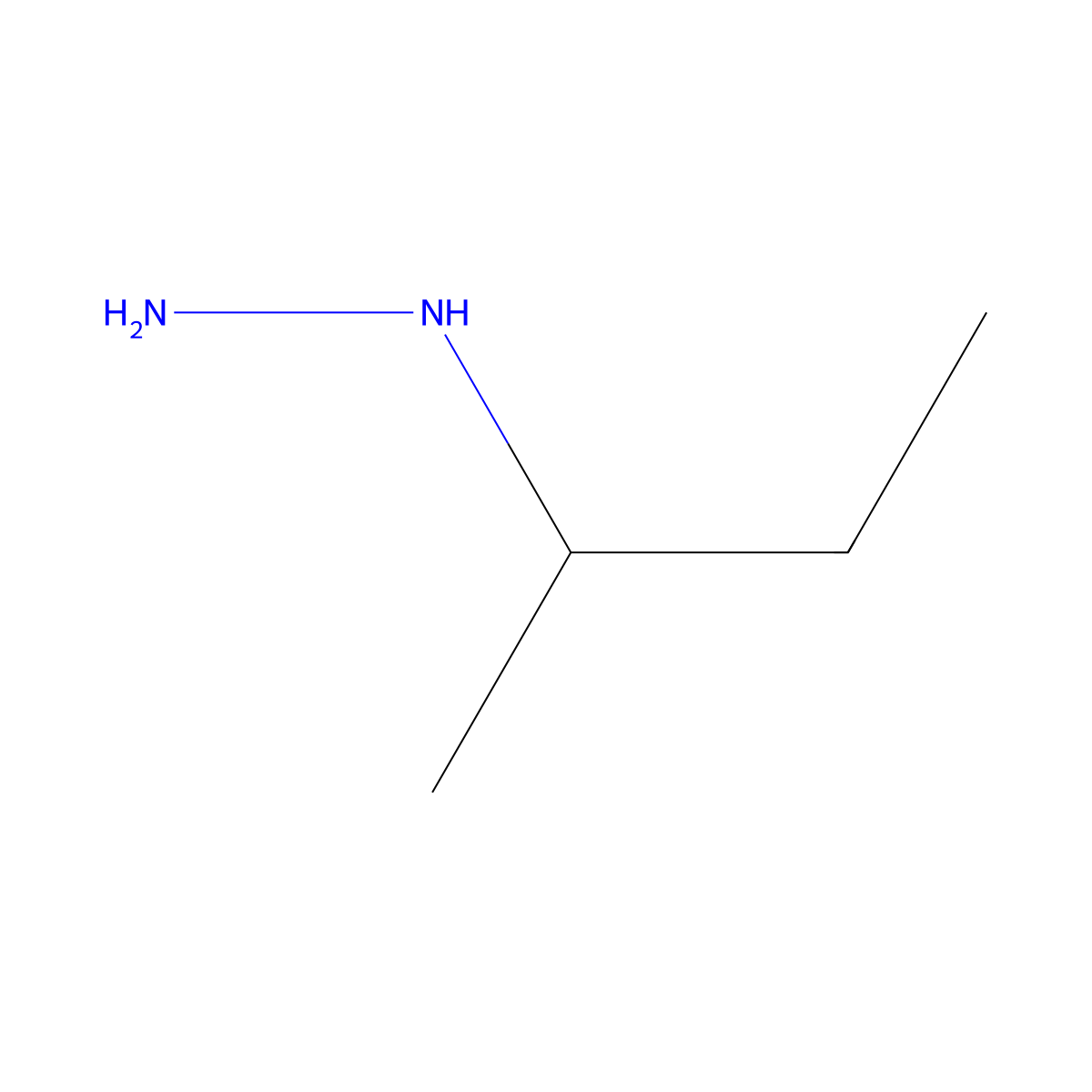sec-Butylhydrazine molecular structure, CAS 30924-14-2