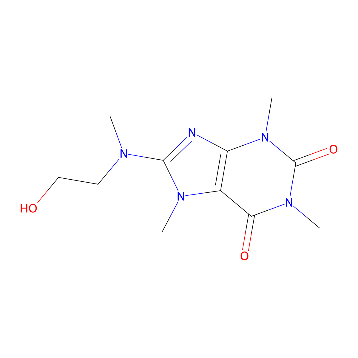 Cafaminol molecular structure, CAS 30924-31-3