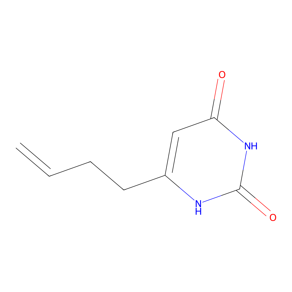 6-(but-3-en-1-yl)pyrimidine-2,4(1H,3H)-dione molecular structure, CAS 309243-69-4