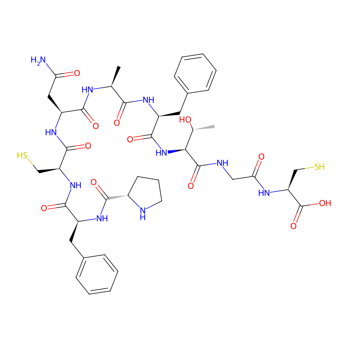 Crustacean Cardioactive Peptide CCAP molecular structure, CAS 309247-84-5