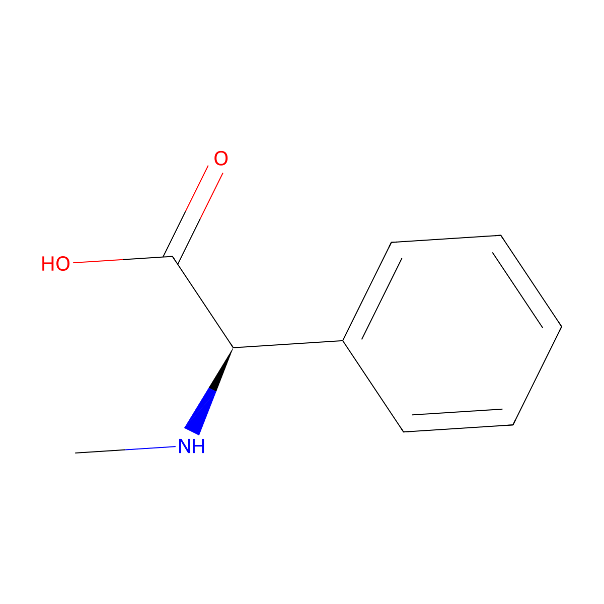 N-ME-D-Phg-OH molecular structure, CAS 30925-14-5