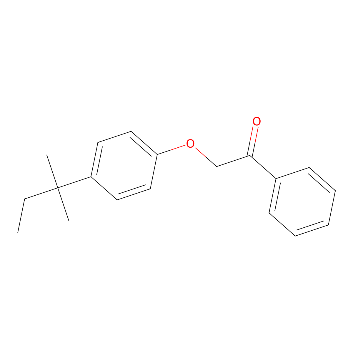 2-[4-(2-Methylbutan-2-yl)phenoxy]-1-phenylethanone molecular structure, CAS 309251-50-1