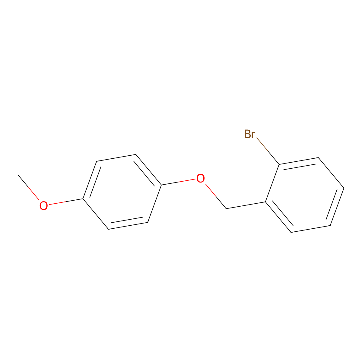 2-Bromobenzyl-(4-methoxyphenyl)ether molecular structure, CAS 309254-27-1