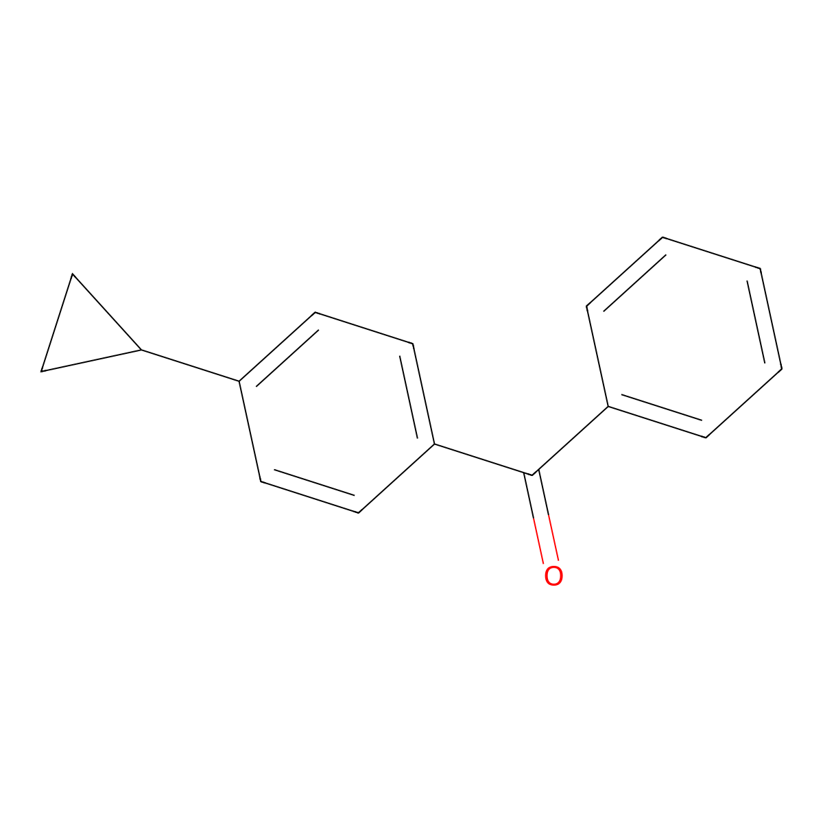 (4-Cyclopropylphenyl)(phenyl)methanone molecular structure, CAS 309270-67-5