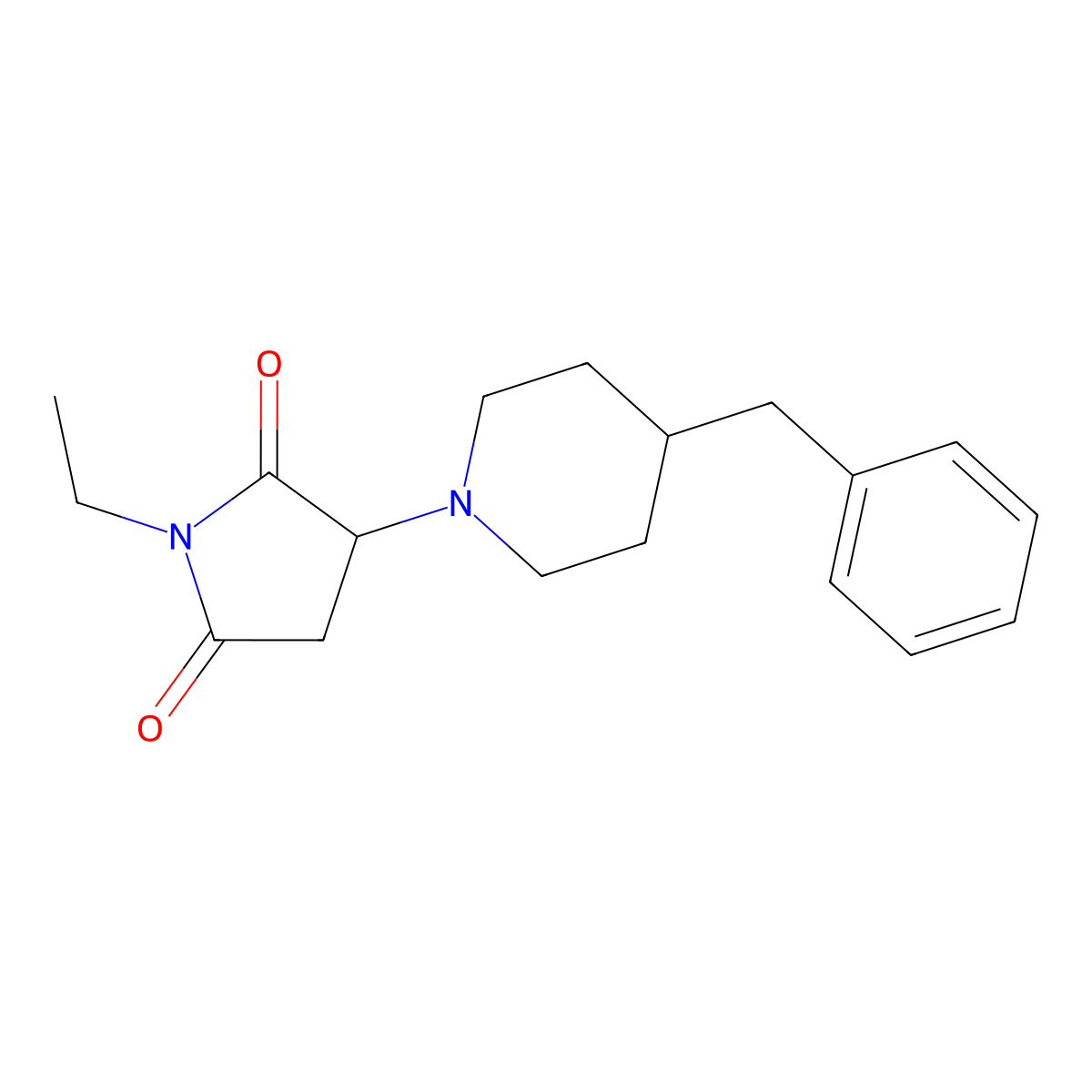 3-(4-Benzylpiperidin-1-yl)-1-ethylpyrrolidine-2,5-dione molecular structure, CAS 309277-80-3