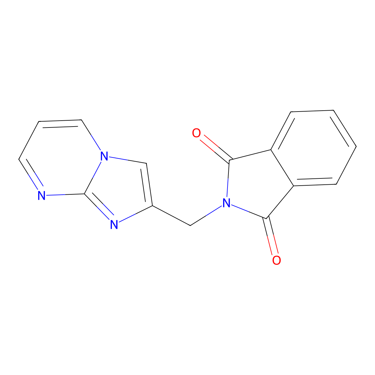 2-(Imidazo[1,2-a]pyrimidin-2-ylmethyl)-1H-isoindole-1,3(2H)-dione molecular structure, CAS 309280-65-7