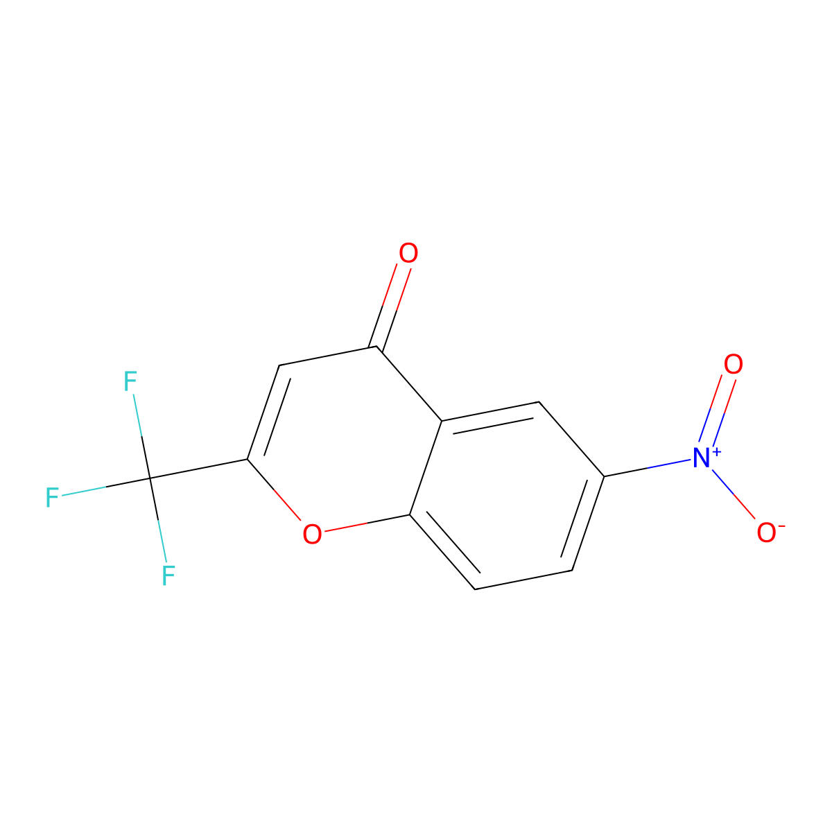 6-Nitro-2-(trifluoromethyl)-4H-chromen-4-one molecular structure, CAS 309286-94-0