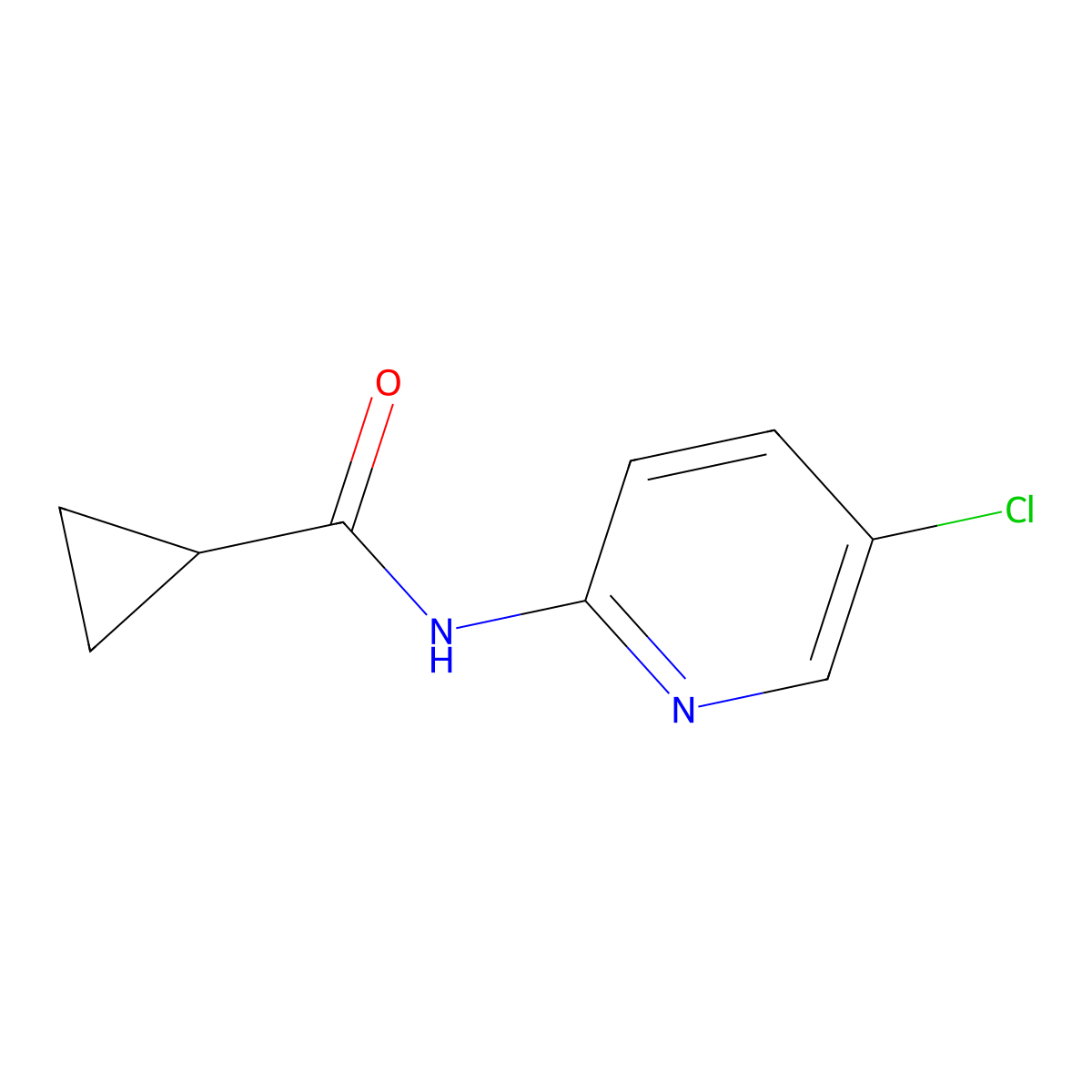 N-(5-chloropyridin-2-yl)cyclopropanecarboxamide molecular structure, CAS 309290-17-3