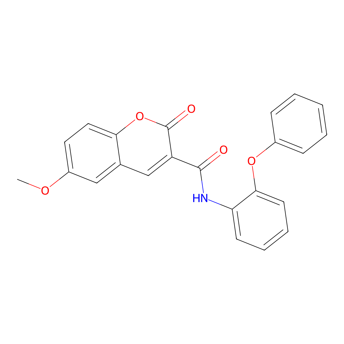 6-methoxy-2-oxo-N-(2-phenoxyphenyl)-2H-chromene-3-carboxamide molecular structure, CAS 309291-36-9