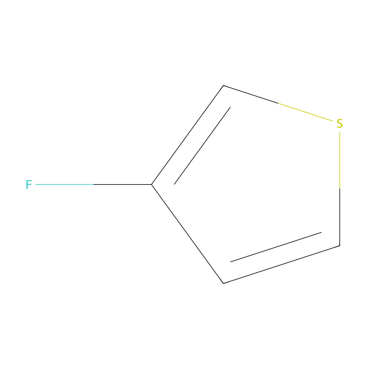 3-Fluorothiophene molecular structure, CAS 3093-88-7