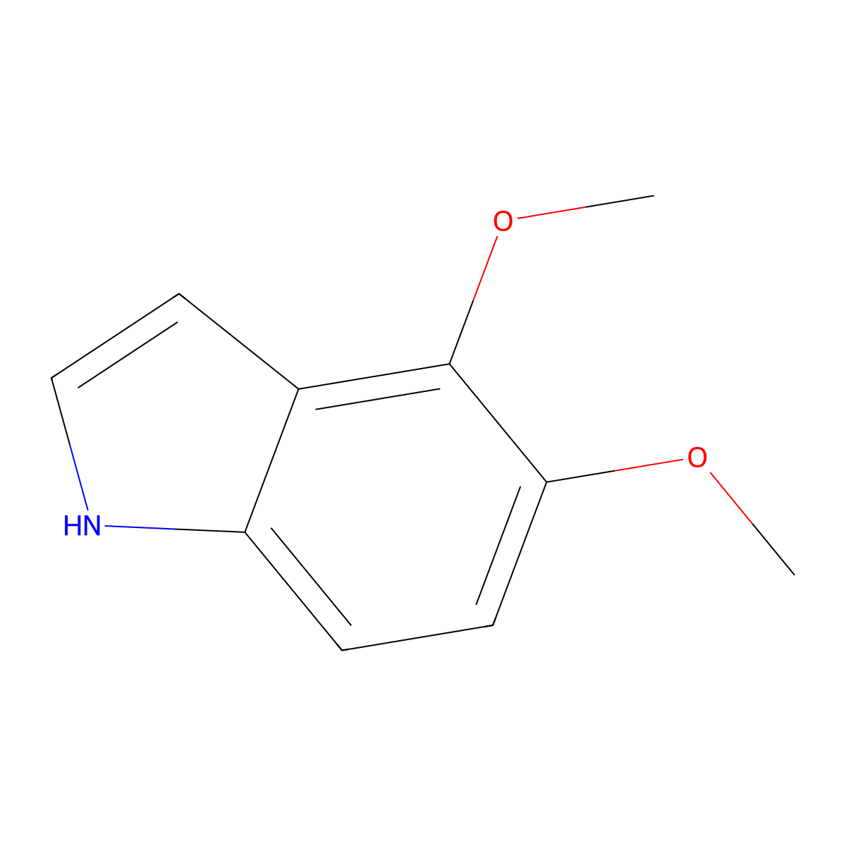 4,5-dimethoxy-1H-indole molecular structure, CAS 30933-67-6