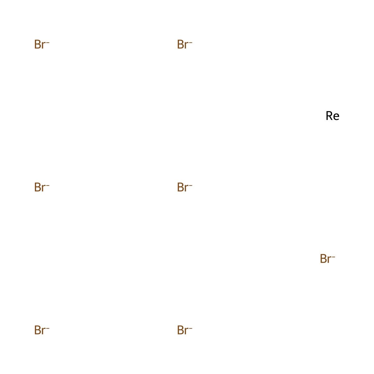 Rhenium bromide (ReBr5) molecular structure, CAS 30937-53-2