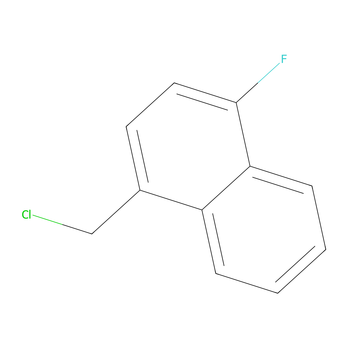 1-(Chloromethyl)-4-fluoronaphthalene molecular structure, CAS 3094-25-5