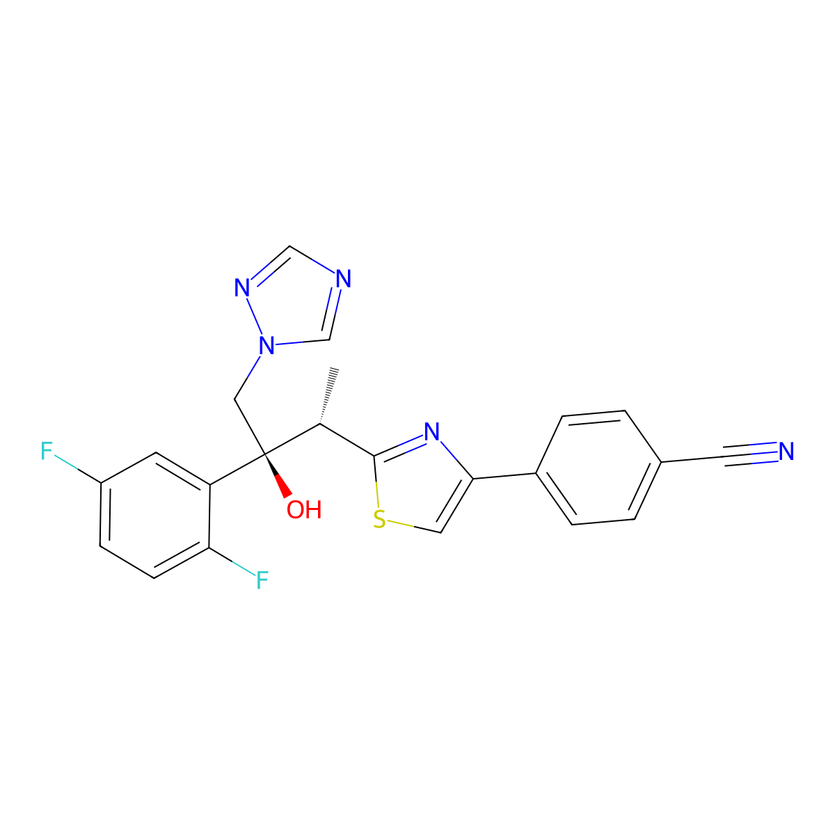 (S,S)-Isavuconazole molecular structure, CAS 3094994-83-6