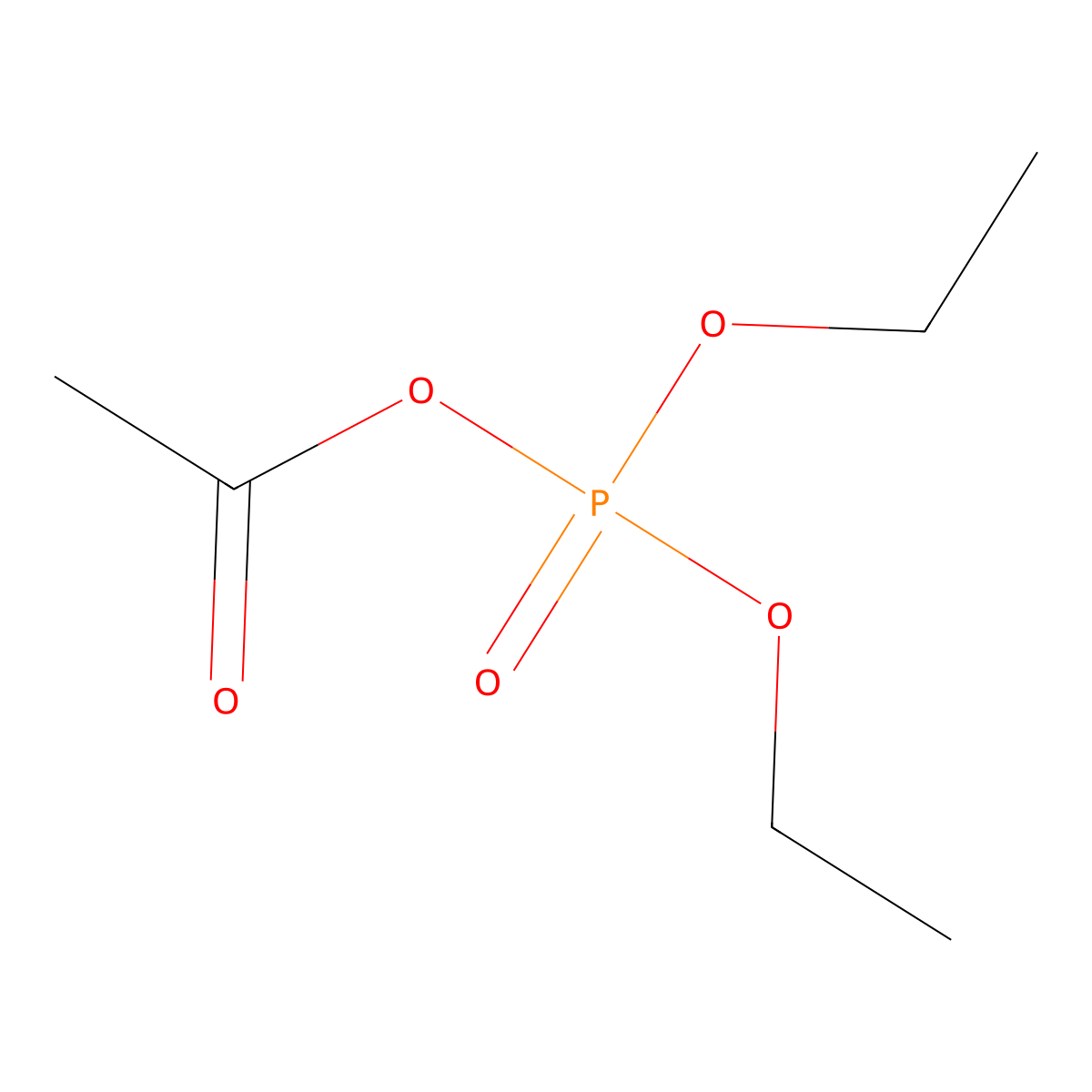 Acetic acid, anhydride with diethyl hydrogen phosphate molecular structure, CAS 3095-95-2