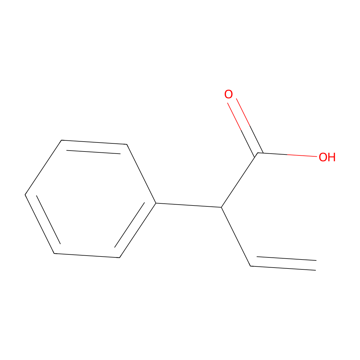 2-Phenylbut-3-enoic acid molecular structure, CAS 30953-25-4
