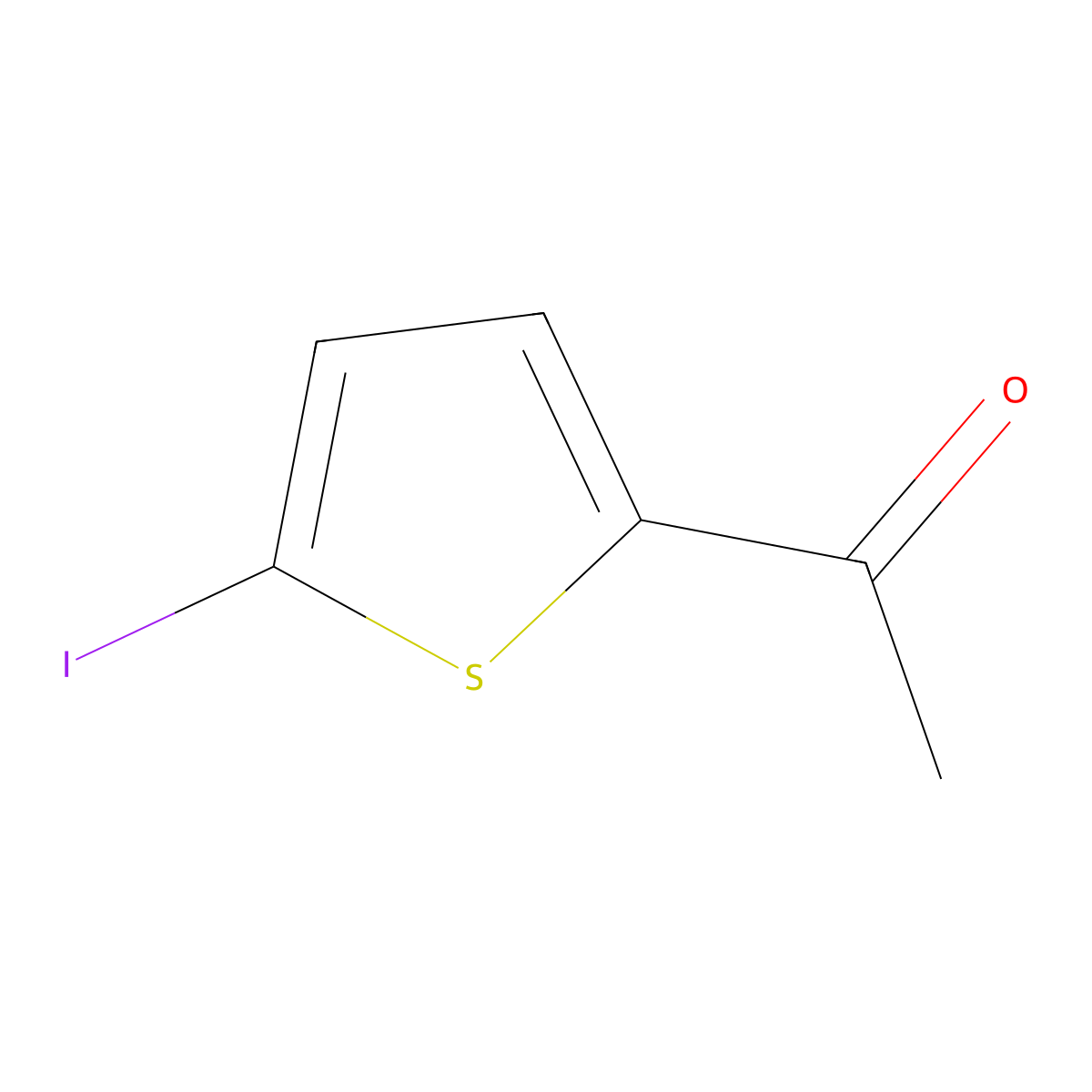 2-Acetyl-5-iodothiophene molecular structure, CAS 30955-94-3