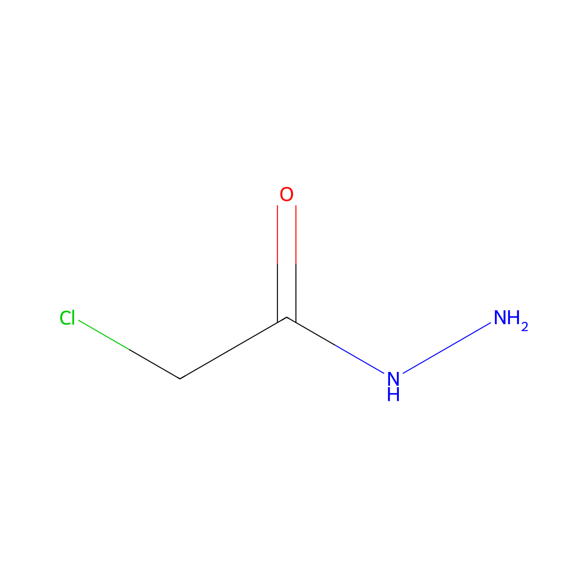 Chloroacetyl hydrazine molecular structure, CAS 30956-28-6