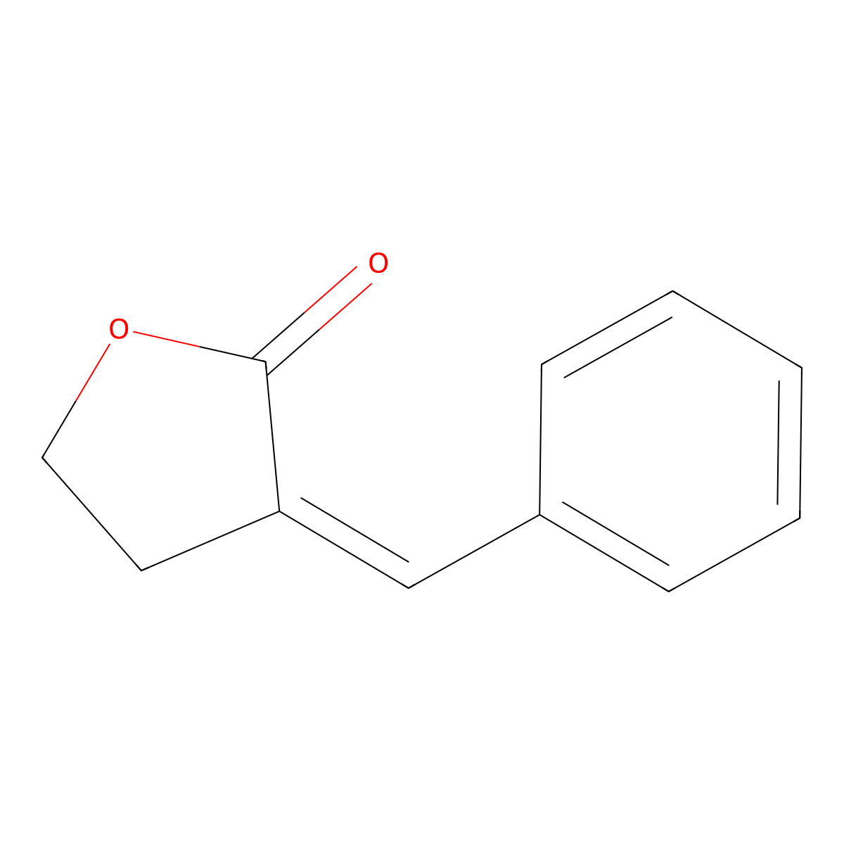 alpha-BENZYLIDENE-gamma-BUTYROLACTONE molecular structure, CAS 30959-91-2