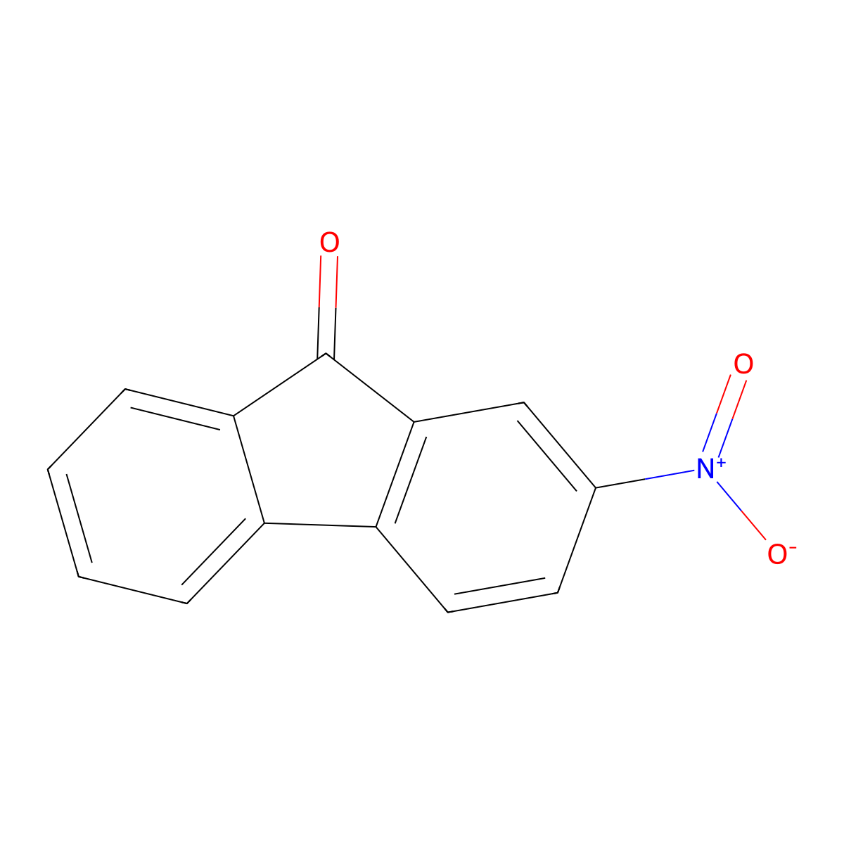 2-Nitro-9-fluorenone molecular structure, CAS 3096-52-4