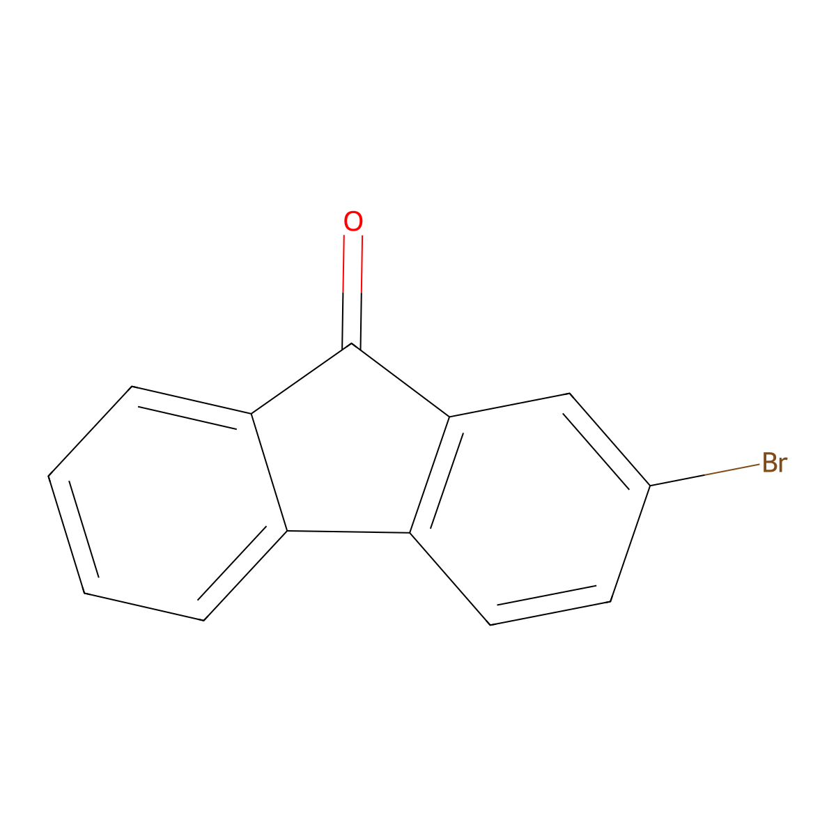 2-Bromo-9-fluorenone molecular structure, CAS 3096-56-8