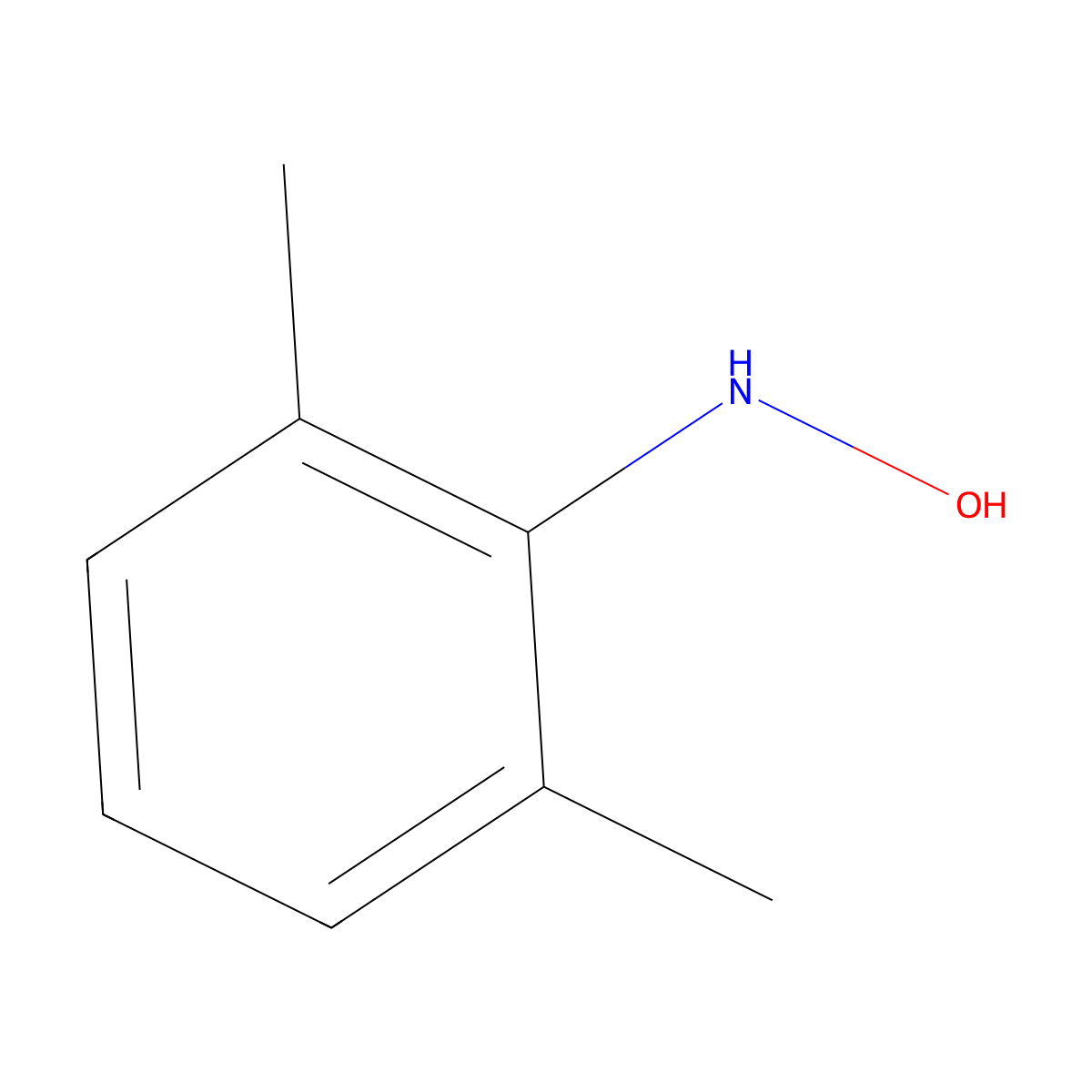 2,6-Dimethylphenylhydroxylamine molecular structure, CAS 3096-63-7