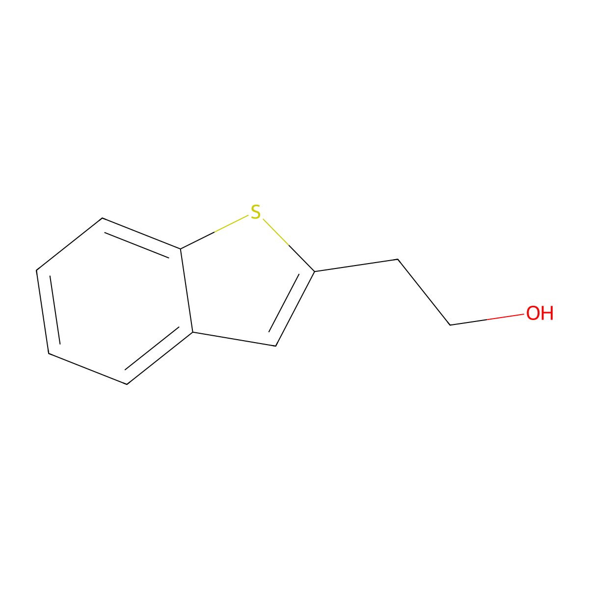 Benzo(b)thiophene-2-ethanol molecular structure, CAS 30962-69-7