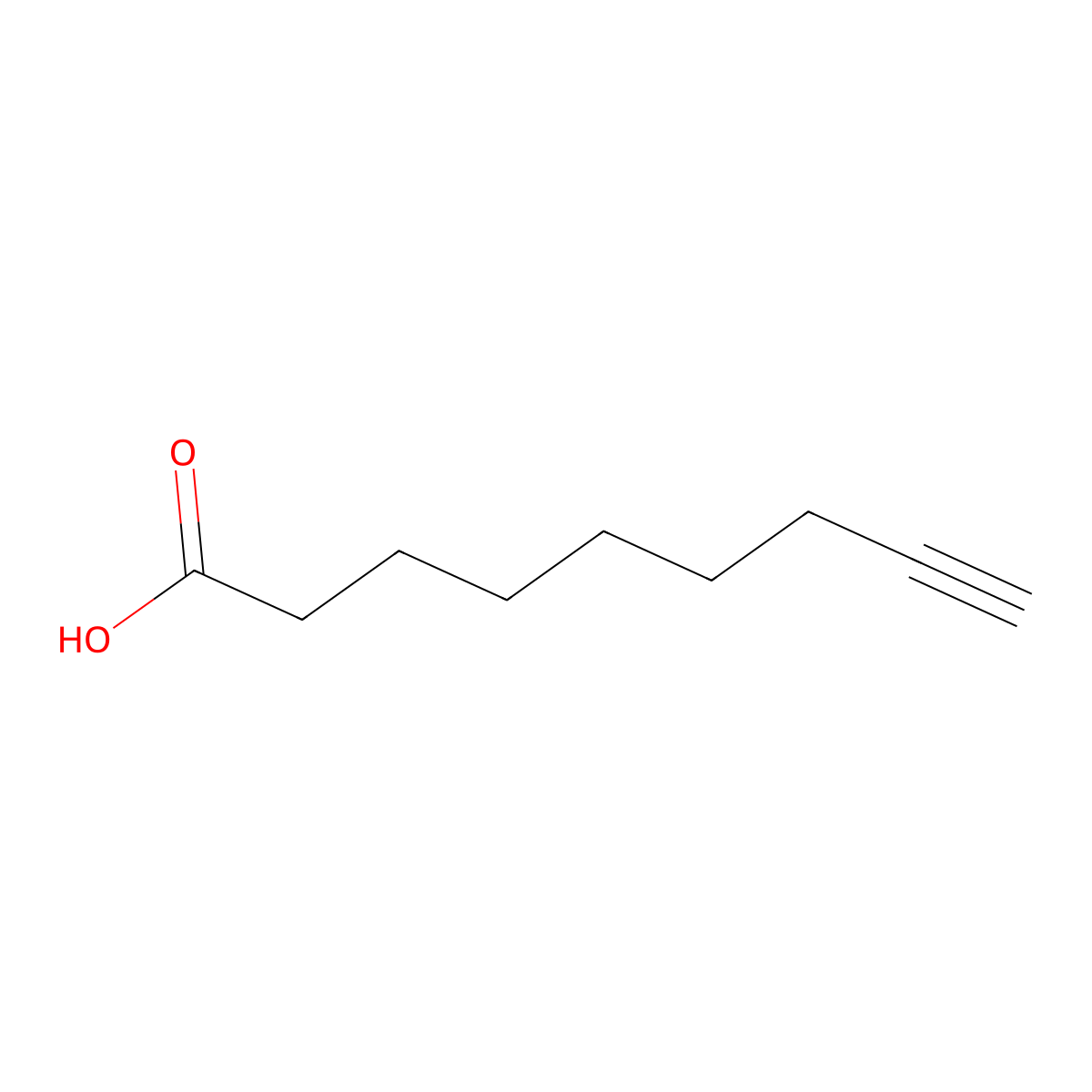 8-Nonynoic acid molecular structure, CAS 30964-01-3