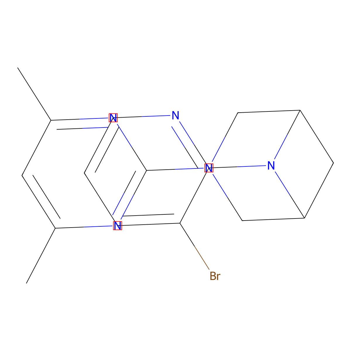 6-(3-Bromopyridin-2-yl)-3-(4,6-dimethylpyrimidin-2-yl)-3,6-diazabicyclo[3.1.1]heptane molecular structure, CAS 3096531-58-4