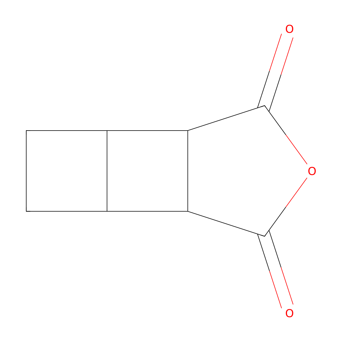 8-Oxatricyclo[4.3.0.0,2,5]nonane-7,9-dione molecular structure, CAS 3097-61-8