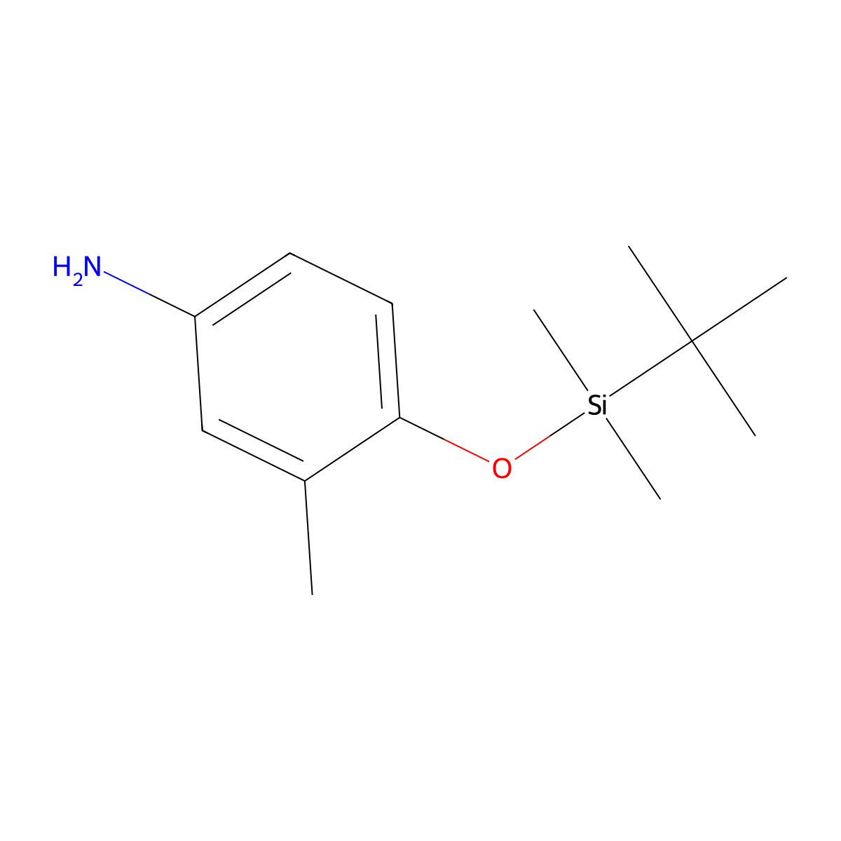 4-(Tert-butyldimethylsilyloxy)-3-methylaniline molecular structure, CAS 309712-95-6