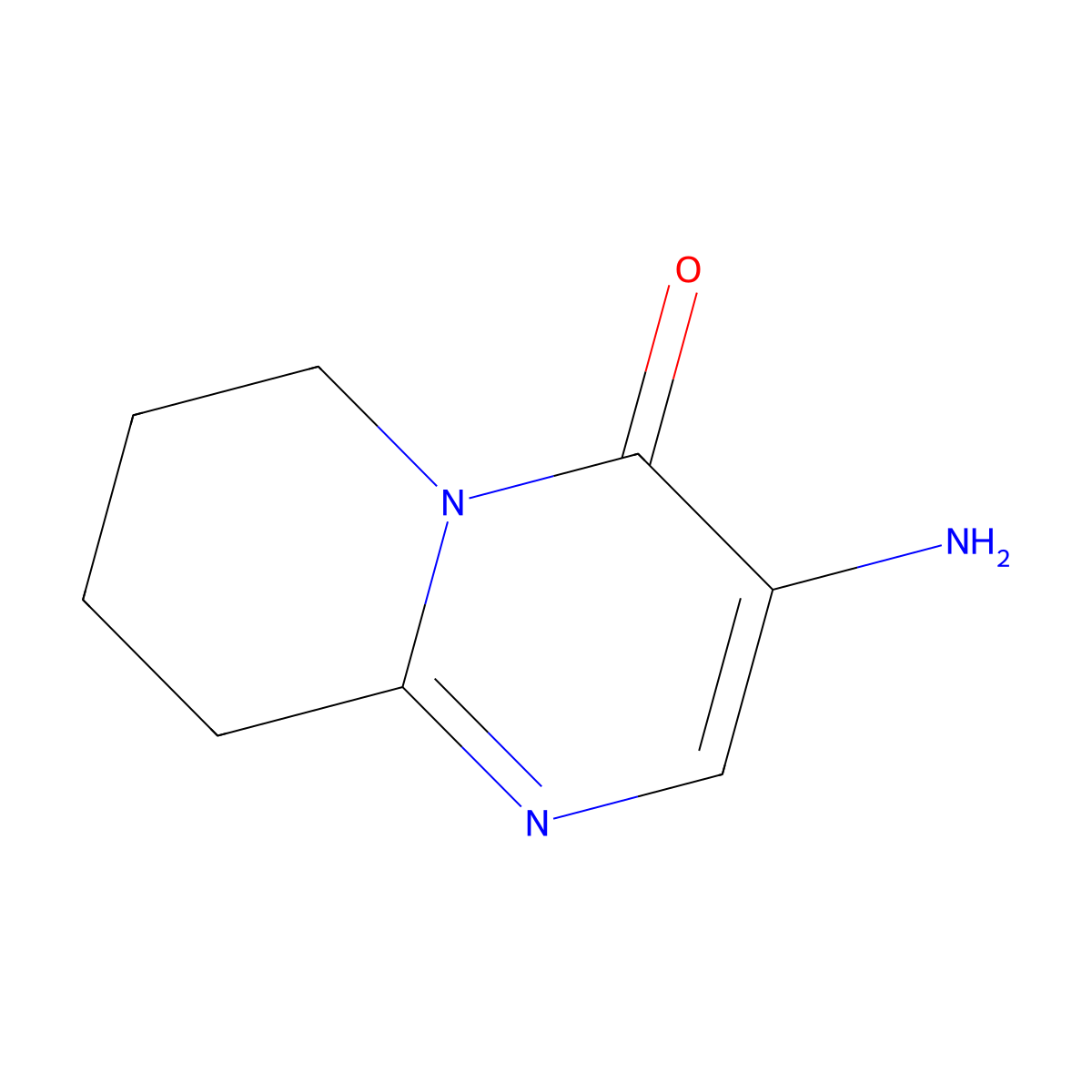 3-amino-4H,6H,7H,8H,9H-pyrido[1,2-a]pyrimidin-4-one molecular structure, CAS 309714-97-4