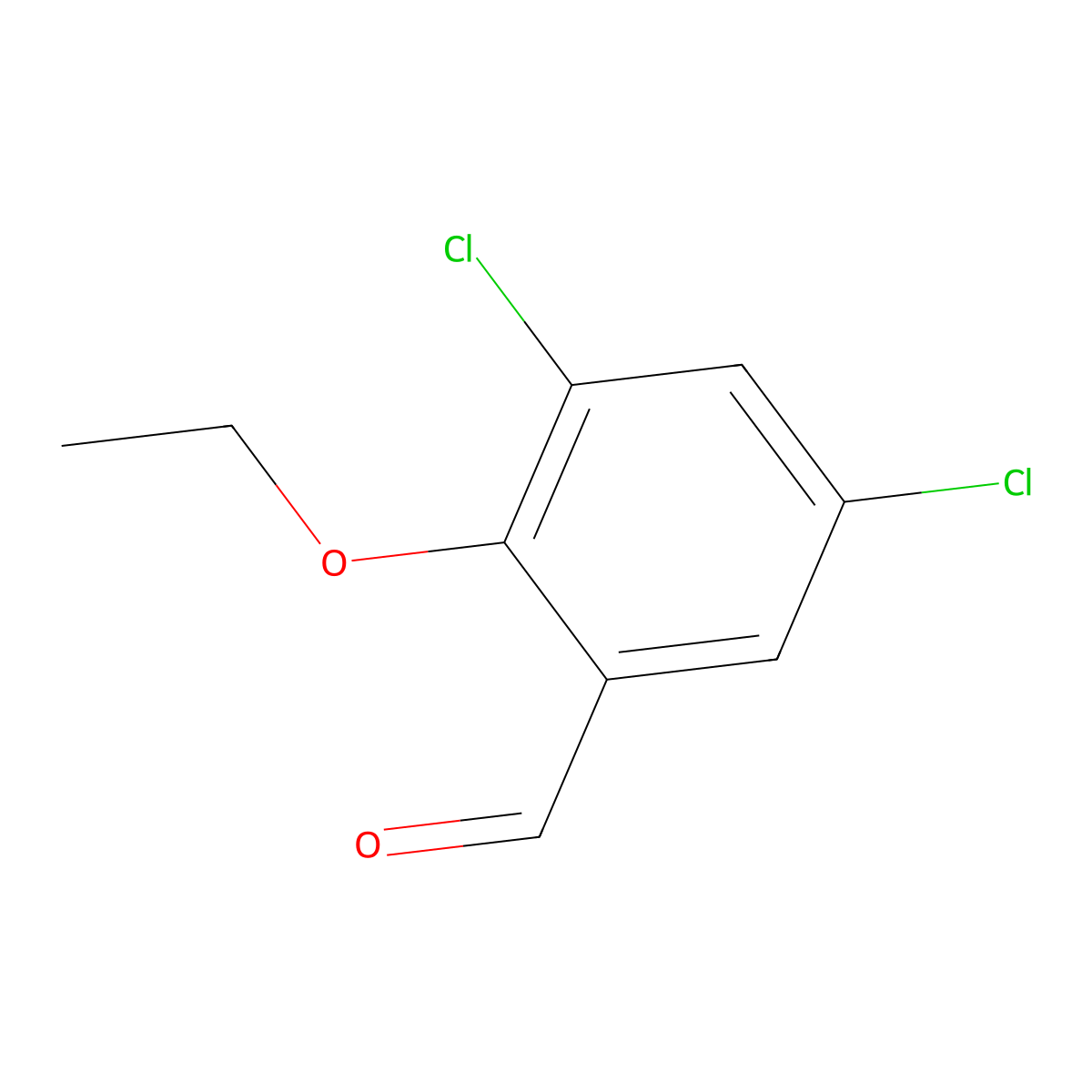 3,5-Dichloro-2-ethoxybenzaldehyde molecular structure, CAS 309718-08-9
