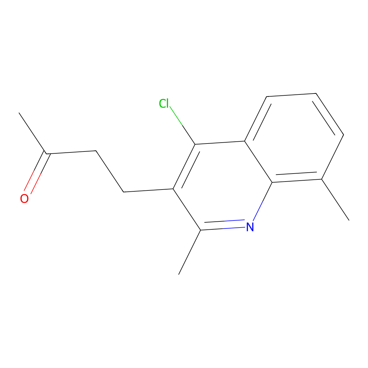 4-(4-Chloro-2,8-dimethylquinolin-3-yl)butan-2-one molecular structure, CAS 309721-18-4
