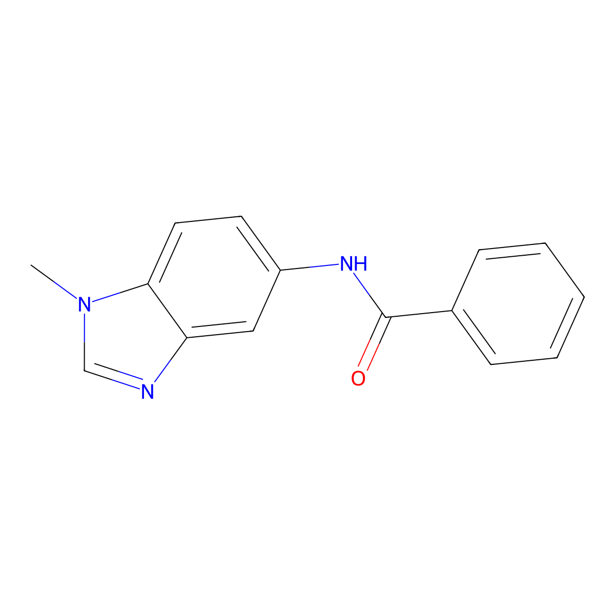 N-(1-Methyl-1H-benzimidazol-5-yl)benzamide molecular structure, CAS 309724-61-6
