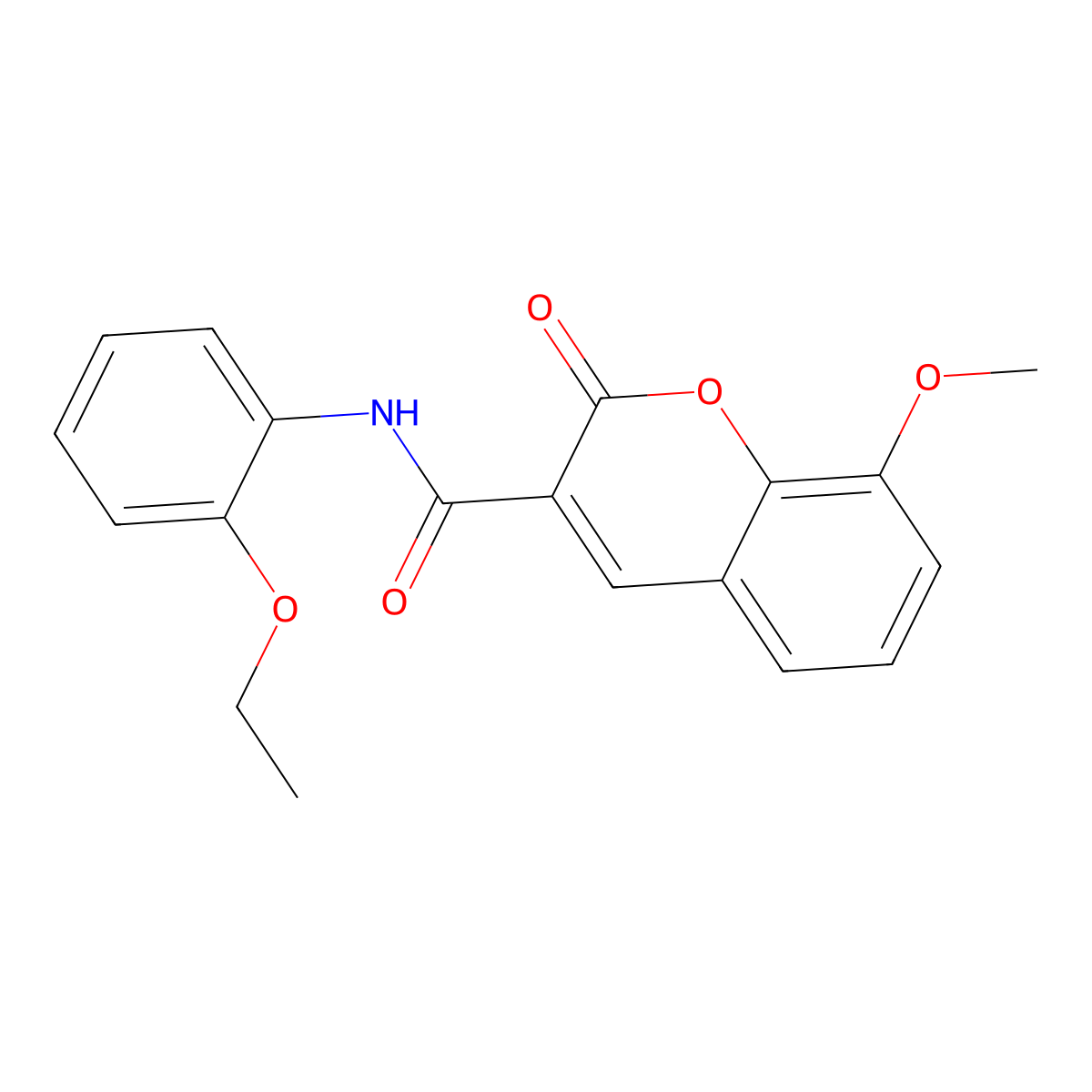 N-(2-ethoxyphenyl)-8-methoxy-2-oxo-2H-chromene-3-carboxamide molecular structure, CAS 309725-98-2
