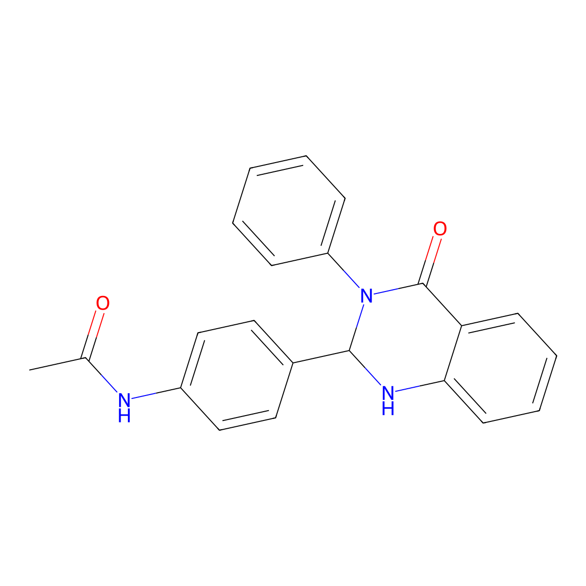 N-[4-(4-oxo-3-phenyl-1,2-dihydroquinazolin-2-yl)phenyl]acetamide molecular structure, CAS 309726-60-1