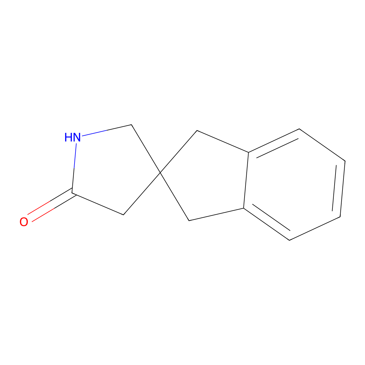 1,3-Dihydrospiro[indene-2,3'-pyrrolidin]-5'-one molecular structure, CAS 309729-84-8