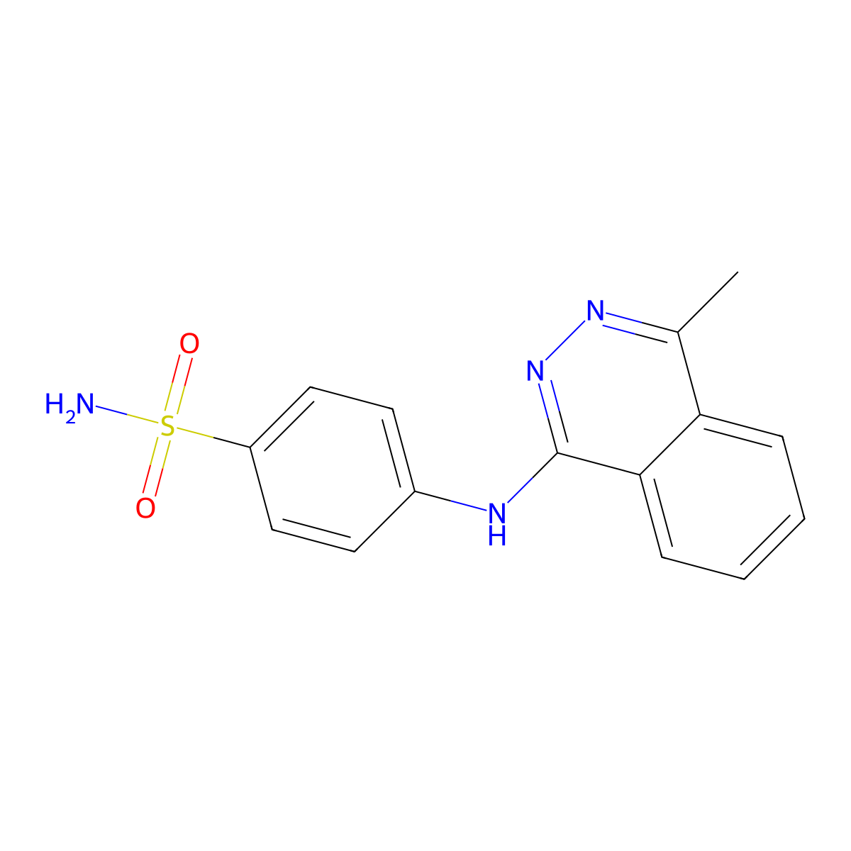 4-[(4-Methylphthalazin-1-yl)amino]benzenesulfonamide molecular structure, CAS 309734-61-0