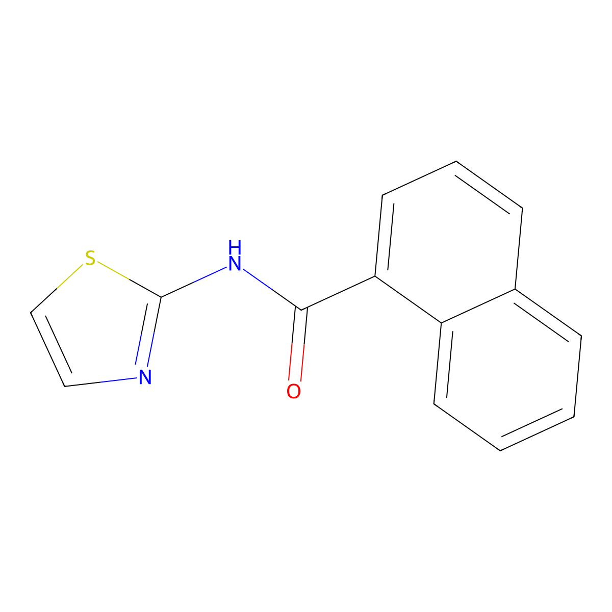 N-(1,3-Thiazol-2-YL)-1-naphthamide molecular structure, CAS 309734-88-1