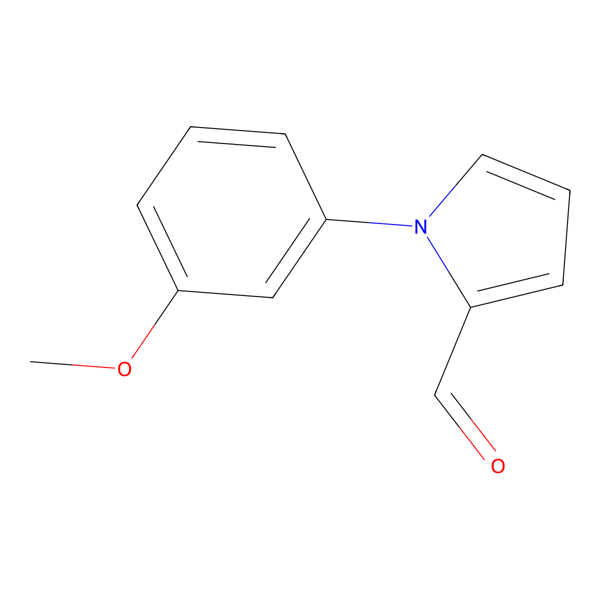 1-(3-Methoxy-phenyl)-1H-pyrrole-2-carbaldehyde molecular structure, CAS 309735-42-0
