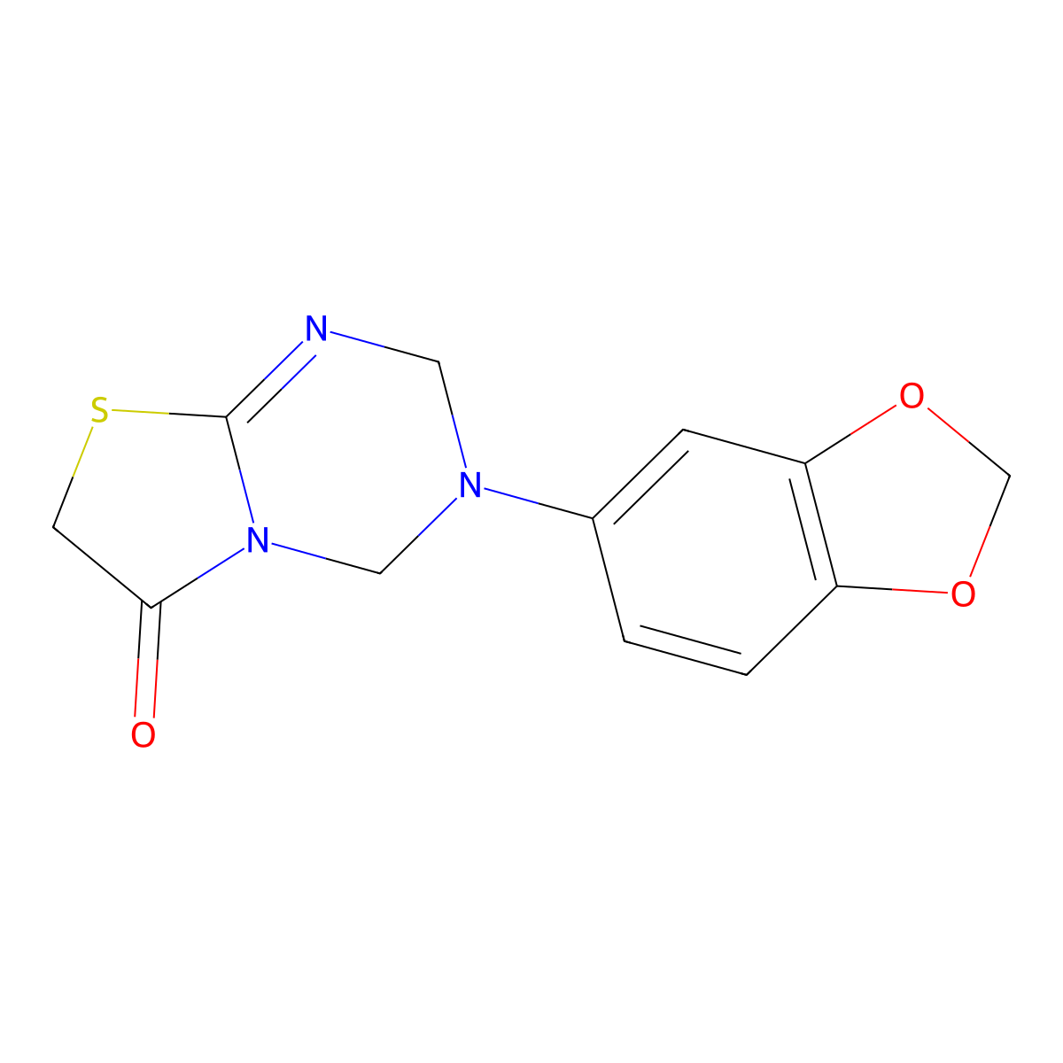3-(1,3-Benzodioxol-5-yl)-2,4-dihydro-[1,3]thiazolo[3,2-a][1,3,5]triazin-6-one molecular structure, CAS 309740-83-8