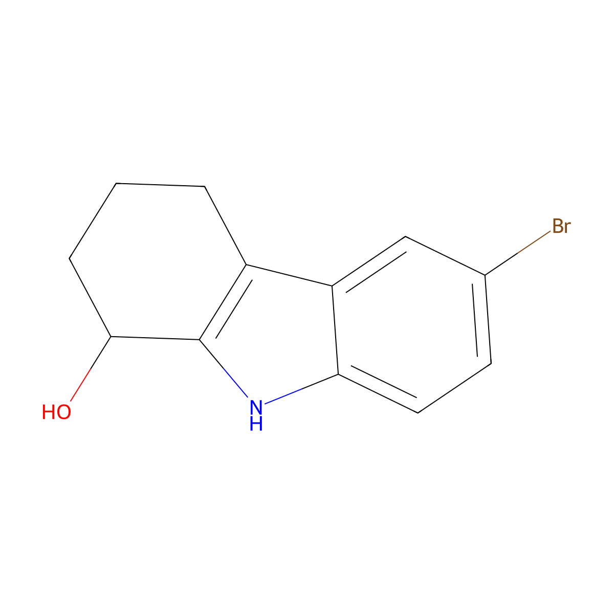 6-Bromo-2,3,4,9-tetrahydro-1H-carbazol-1-ol molecular structure, CAS 309741-11-5