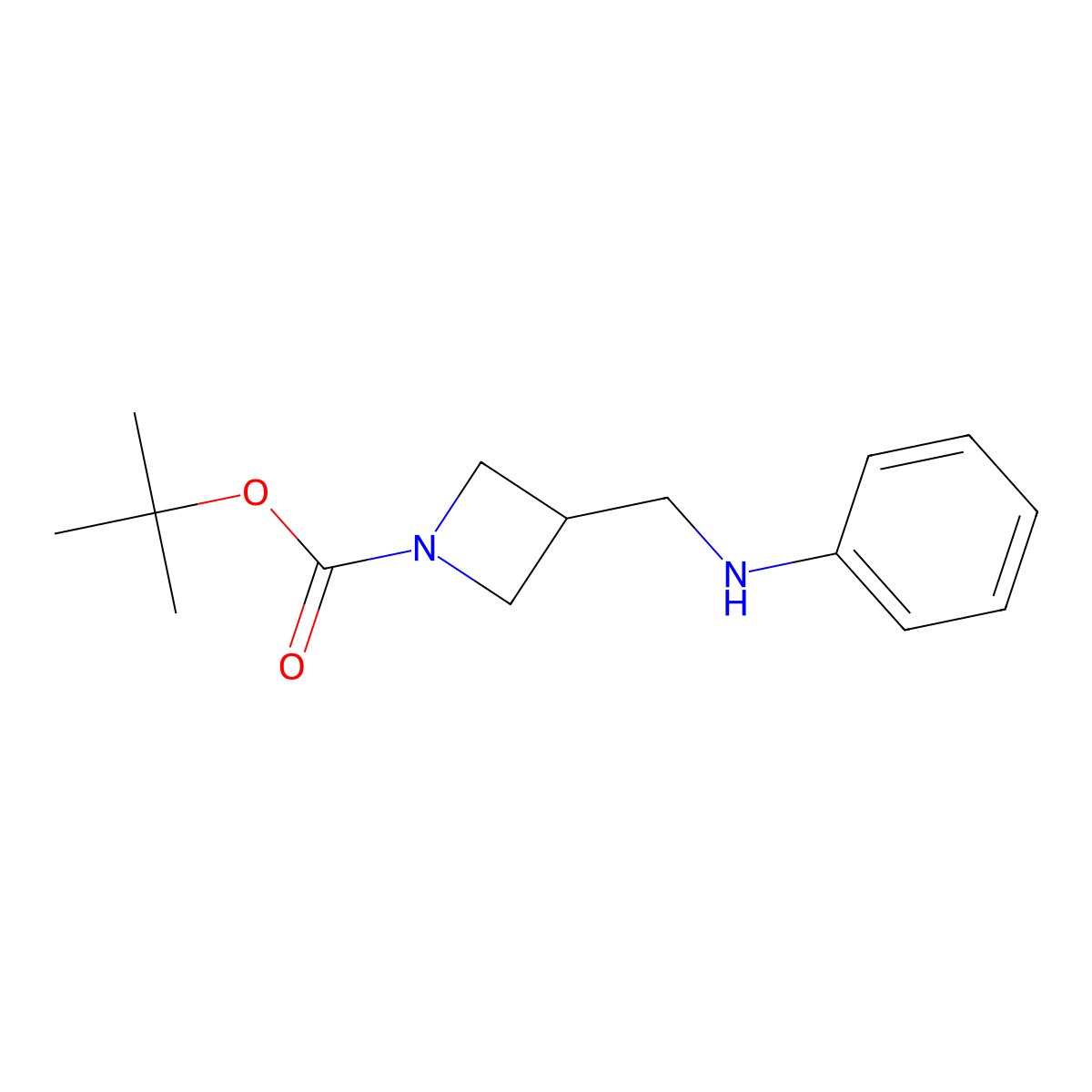 tert-Butyl 3-((phenylamino)methyl)azetidine-1-carboxylate molecular structure, CAS 309747-44-2