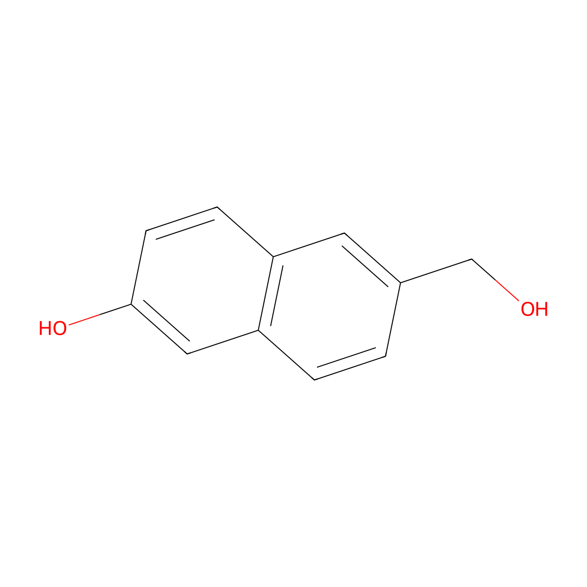 6-(Hydroxymethyl)naphthalen-2-ol molecular structure, CAS 309752-65-6