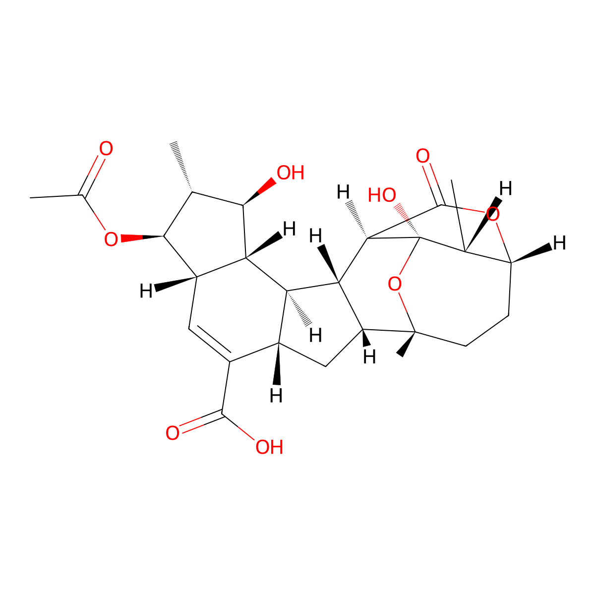 Hexacyclinic acid molecular structure, CAS 309757-85-5